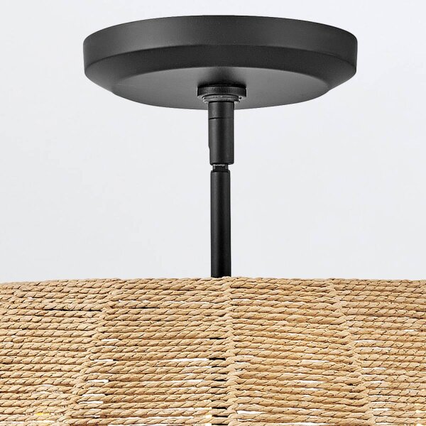 Boho Hängeleuchte Rattan Ø 53,5 cm 3x E14 Modern ESMOND