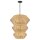 Pendelleuchte Rattan Metall Ø 71 cm für 10x E14 groß Boho