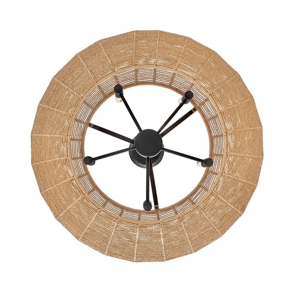 Hängelampe Boho Ø 71 cm Rattan Metall 5x E14 ESMOND