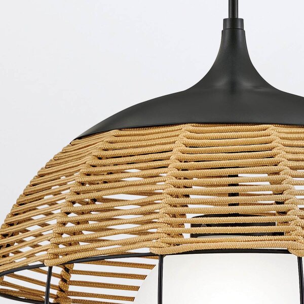 Außenlampe rund Ø 61 cm Doppel Kugelschirm IP44 Modern