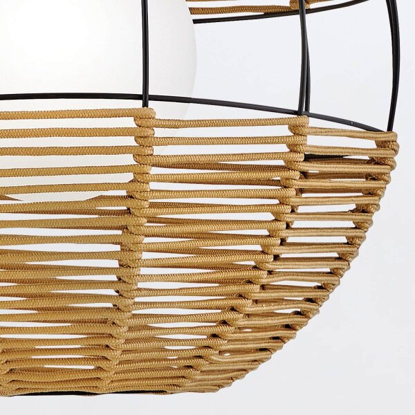 Außenlampe rund Ø 61 cm Doppel Kugelschirm IP44 Modern