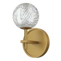 Wandleuchte LED H: 21,9 cm in Messing 3000 K warmwei&szlig;