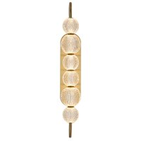 Wandlampe LED groß H: 74,6 cm in Messing 3000K...