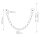 LED Pendelleuchte verstellbar H: max. 2,9 m in Messing