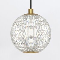 LED Pendelleuchte Kugelschirm Ø 11,1 cm in Messing...