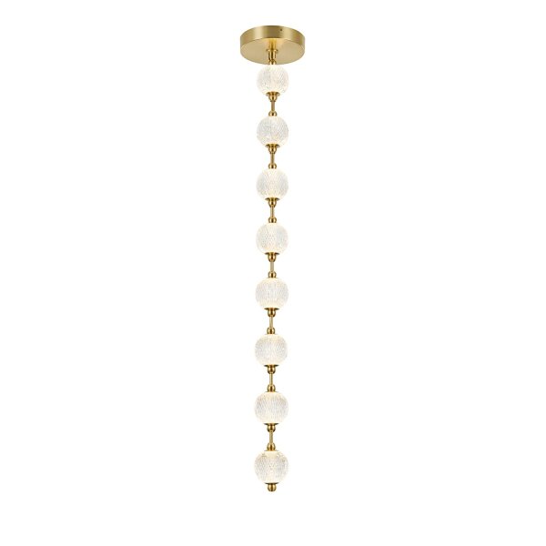 Hängeleuchte LED H: max. 152,4 cm verstellbar Art Déco