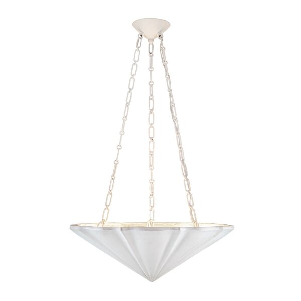 Hängelampe Weiß antik Ø 57,2 cm H: max. 208,6 cm 3x E27