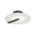 LED Deckenleuchte Schwarz Weiß Ø 31 cm rund Glas Metall