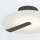 LED Deckenleuchte Schwarz Weiß Ø 31 cm rund Glas Metall