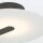 LED Deckenleuchte Schwarz Weiß Ø 31 cm rund Glas Metall