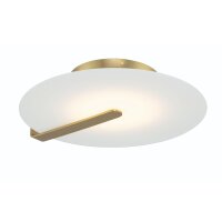 LED Deckenleuchte Glas Metall Ø 43,2 cm rund in...