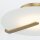 LED Deckenleuchte Glas Metall Ø 43,2 cm rund in Weiß Gold