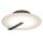 LED Deckenlampe rund Ø 43,2 cm Schwarz Weiß Metall Glas