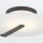 LED Deckenlampe rund Ø 43,2 cm Schwarz Weiß Metall Glas