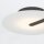 LED Deckenlampe rund Ø 43,2 cm Schwarz Weiß Metall Glas