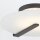 LED Deckenlampe rund Ø 43,2 cm Schwarz Weiß Metall Glas