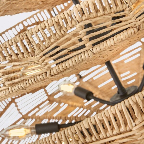 Hängelampe Korbschirm Rattan Ø 76,2 cm rund Modern