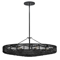 Pendelleuchte Rattan rund Ø 76,2 cm groß...