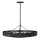 Pendelleuchte Rattan rund Ø 76,2 cm groß Schwarz Modern