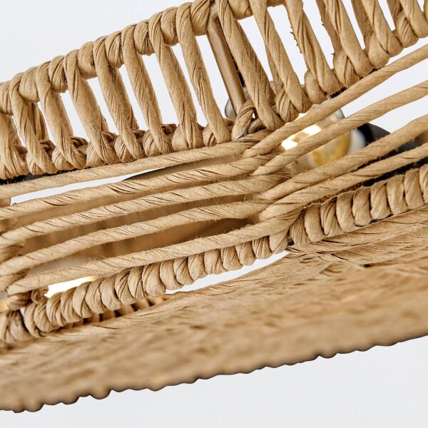 Hängeleuchte rund Ø 76,2 cm groß Rattan Korbschirm