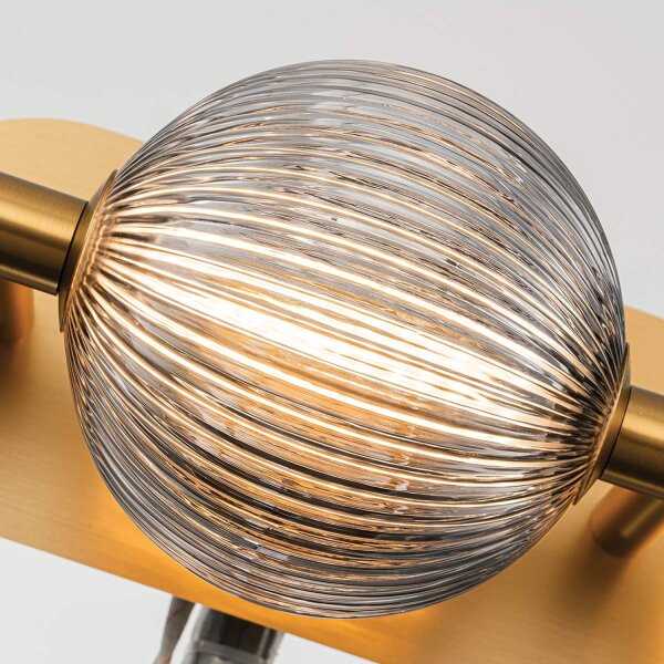 Wandleuchte LED IP44 58,7 cm Metall Glas 3000 K Bad