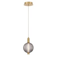 LED Pendelleuchte Kugelschirm Ø 15,2 cm schmal...
