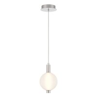 LED Hängeleuchte Rauchglas Metall D: 15,2 cm rund...