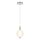 LED Hängeleuchte Rauchglas Metall D: 15,2 cm rund 3000 K