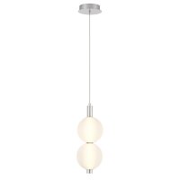 LED Hängelampe Weiß Nickel Ø 15,2 cm...