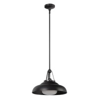 Hängelampe Bronze antik Ø 36,8 cm Metall Glas...