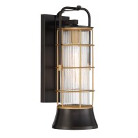 Wandlampe außen Maritim H: 41,1 cm IP44 Schwarz...