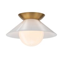 Deckenlampe Weiß Messing antik Ø 36,6 cm E27...