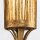 Wandleuchte Bad H: 45,7 cm IP44 E14 Metall Glas in Blattgold
