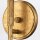 Wandleuchte Bad H: 45,7 cm IP44 E14 Metall Glas in Blattgold