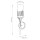 Wandleuchte Bad H: 45,7 cm IP44 E14 Metall Glas in Blattgold