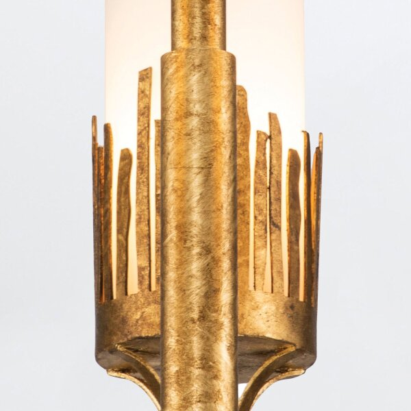 Kronleuchter Modern Ø 50,8 cm 3-armig E14 in Blattgold