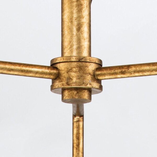 Kronleuchter Modern Ø 50,8 cm 3-armig E14 in Blattgold