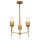 Kronleuchter Modern Ø 50,8 cm 3-armig E14 in Blattgold