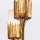 Kronleuchter mit Schirm Ø 83,8 cm groß in Blattgold Antik E14