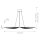 Pendelleuchte LED Modern B: 105 cm Metall verstellbar