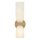 Badezimmerlampe Wand H: 37,3 cm IP44 in Messing Weiß