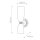 Badezimmerlampe Wand H: 37,3 cm IP44 in Messing Weiß