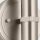 Wandlampe Bad 24,8 cm hoch IP44 Metall in Nickel 2x E27