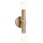Badlampe Wand 24,8 cm hoch IP44 in Champagner Bronze 2x E27