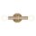 Badlampe Wand 24,8 cm hoch IP44 in Champagner Bronze 2x E27
