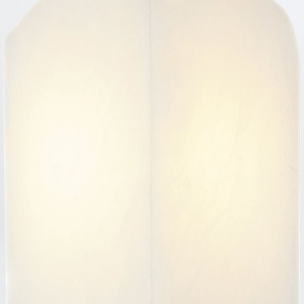 Wandleuchte indirekt H: 38,1 cm Alabaster Metall 2x E27