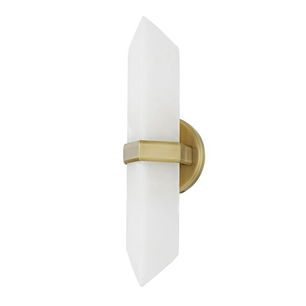 Up Down Wandlampe innen 38,1 cm Alabaster Metall 2x E27