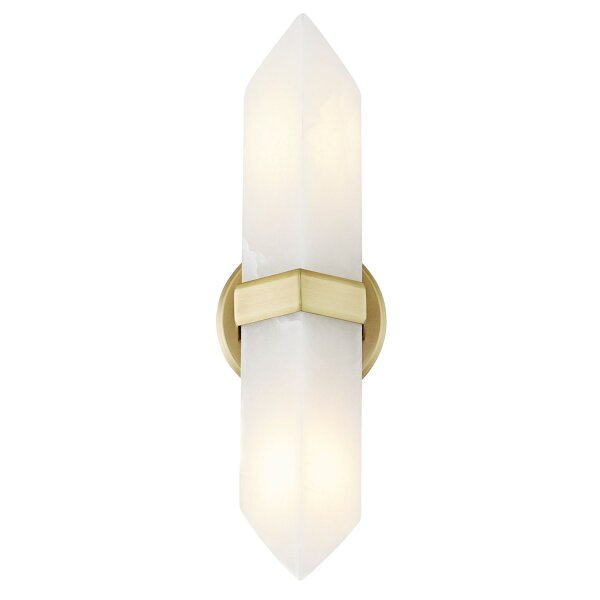 Up Down Wandlampe innen 38,1 cm Alabaster Metall 2x E27