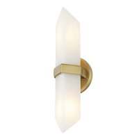 Up Down Wandlampe innen 38,1 cm Alabaster Metall 2x E27
