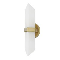 Up Down Wandlampe innen 38,1 cm Alabaster Metall 2x E27